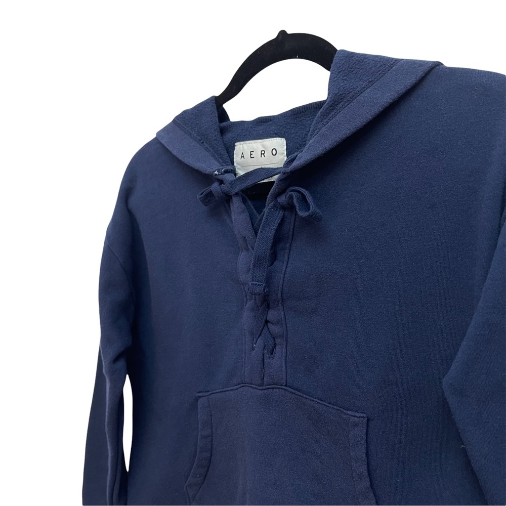 Aeropostale Long Sleeve Navy Blue Sweater Hoodie Size S - Picture 6 of 10